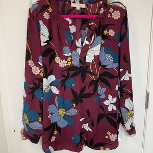 Loft floral blouse